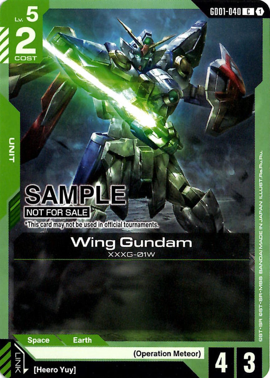 Wing Gundam GD01-040 [ Inglese / Giapponese ]