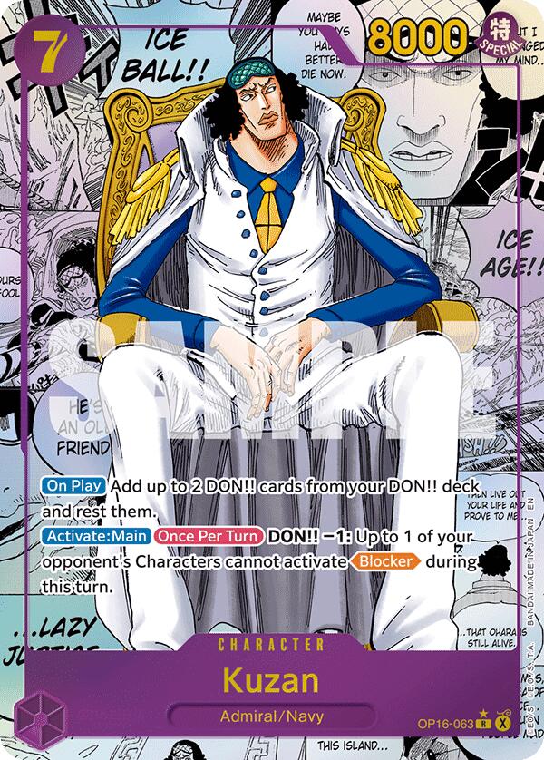 Kuzan OP16-063 [ Inglese / Giapponese / Francese / Cinese Semplificato ]
