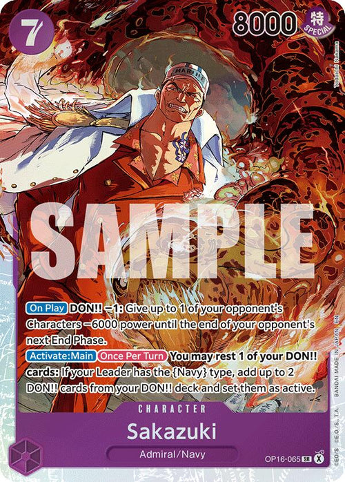 Sakazuki OP16-065 [ Inglese / Giapponese / Francese / Cinese Semplificato ]
