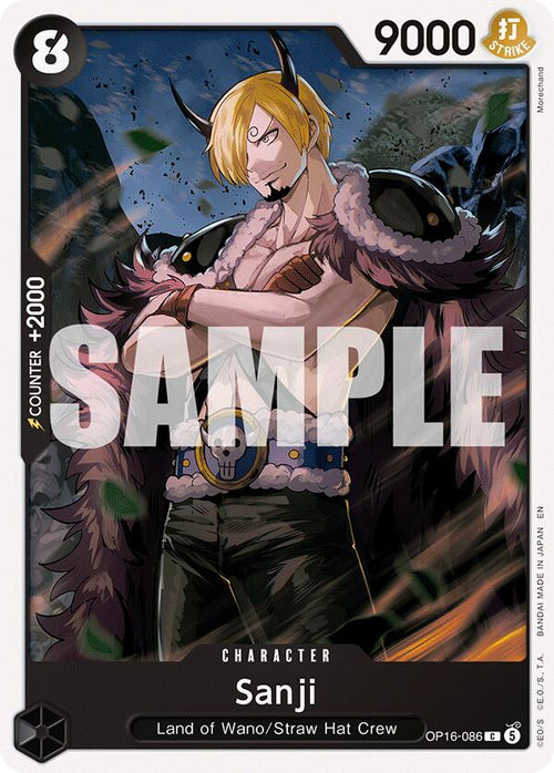 Sanji OP16-086 [ Inglese / Giapponese / Francese / Cinese Semplificato ]