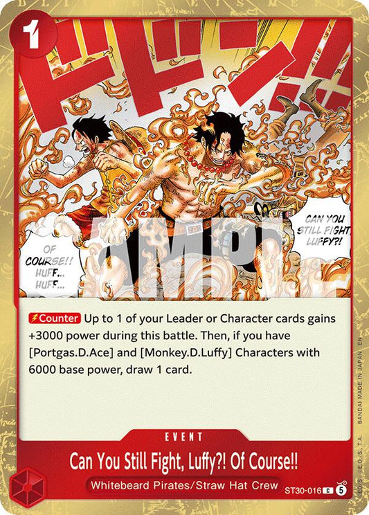 Can You Still Fight, Luffy?! Of Course!! ST30-016 [ Inglese / Giapponese / Francese / Cinese Semplificato ]