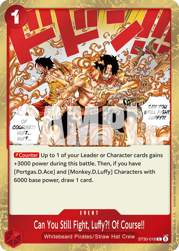 Can You Still Fight, Luffy?! Of Course!! ST30-016 [ Inglese / Giapponese / Francese / Cinese Semplificato ]