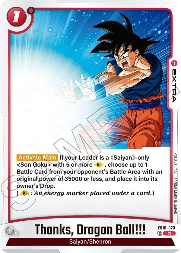 Thanks Dragon Ball!!! FB10-023 [ Inglese / Giapponese ]