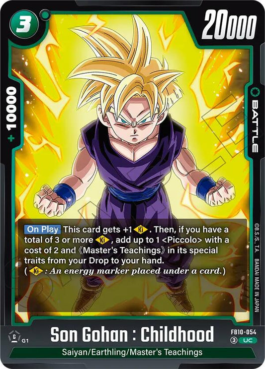Son Gohan : Childhood FB10-054 [ Inglese / Giapponese ]