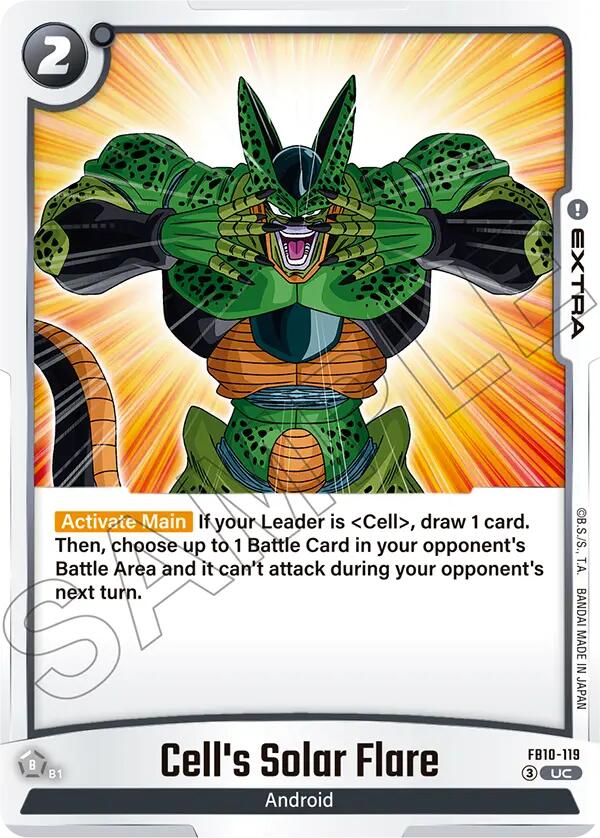 Cell's Solar Flare FB10-119 [ Inglese / Giapponese ]