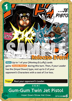 Gum-Gum Twin Jet Pistol OP16-039 [ Inglese / Giapponese / Francese / Cinese Semplificato ]