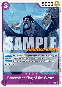 Benevolent King of the Waves OP16-071 [ Inglese / Giapponese / Francese / Cinese Semplificato ]