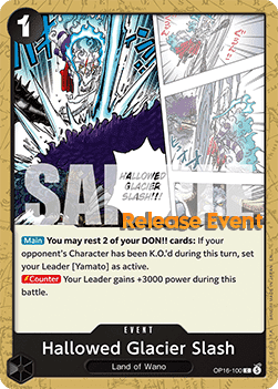 Hallowed Glacier Slash OP16-100 [ Inglese / Giapponese / Francese / Cinese Semplificato ]
