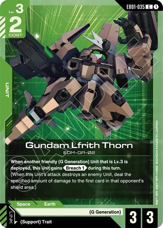 Gundam Lfrith Thorn EB01-035 [ Inglese / Giapponese ]