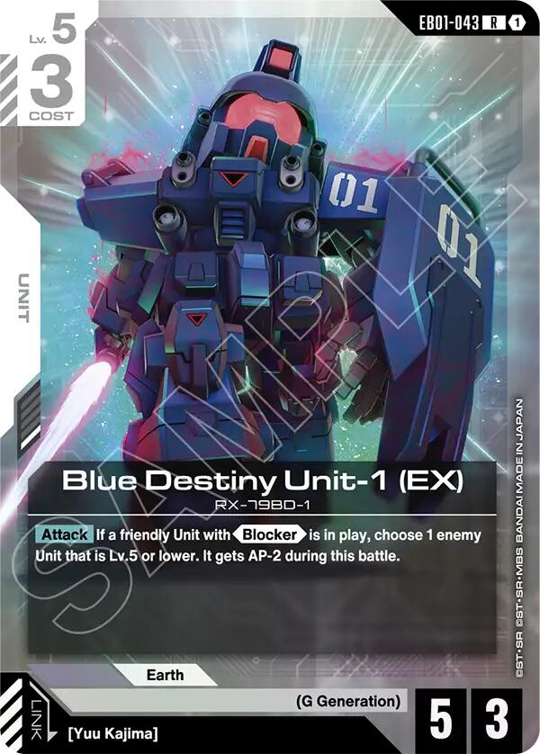 Blue Destiny Unit-1 EB01-043 [ Inglese / Giapponese ]