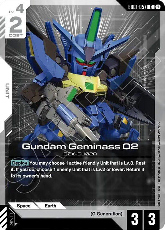 Gundam Geminass 02 EB01-057 [ Inglese / Giapponese ]