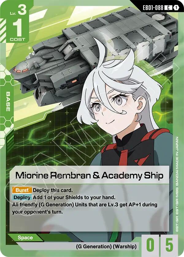 Miorine Rembran & Academy Ship EB01-088 [ Inglese / Giapponese ]