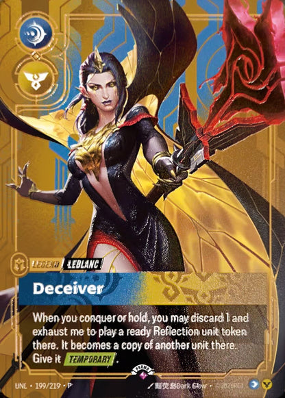 LeBlanc - Deceiver (Plated Legend - NON-FOILPLATEDLEGEND|PRIZEWALL) [ Inglese / Cinese Semplificato ]