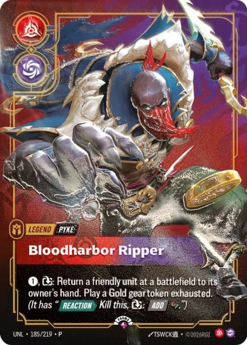 Pyke - Bloodharbor Ripper (Plated Legend - NON-FOILPLATEDLEGEND|PRIZEWALL) [ Inglese / Cinese Semplificato ]