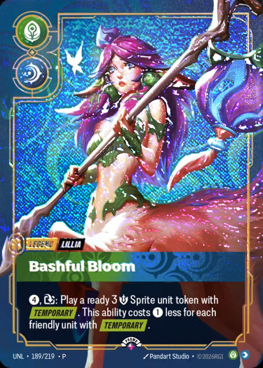 Lillia - Bashful Bloom (Plated Legend - NON-FOILPLATEDLEGEND|PRIZEWALL) [ Inglese / Cinese Semplificato ]