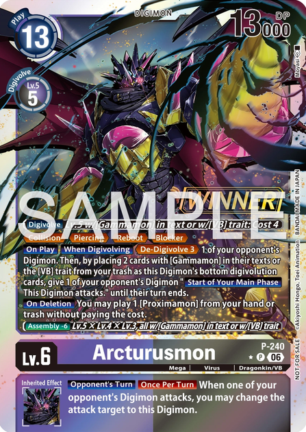 Arcturusmon P-240 [ Inglese / Giapponese ]