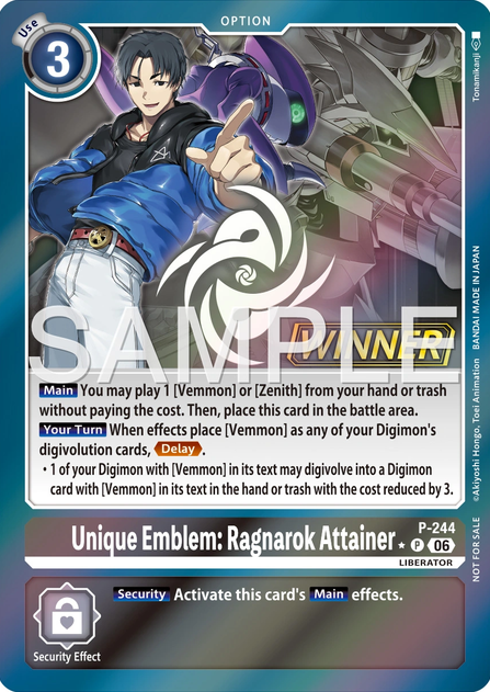 Unique Emblem : Ragnarok Attainer P-244 [ Inglese / Giapponese ]
