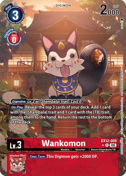 Wankomon EX12-009 [ Inglese / Giapponese ]