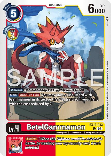 BetelGammamon EX12-013 [ Inglese / Giapponese ]