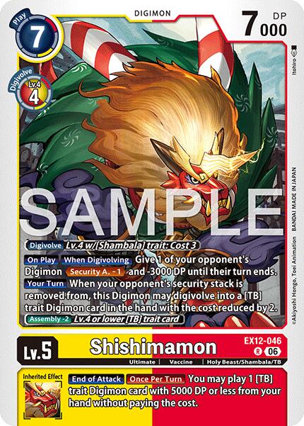 Shishimamon EX12-046 [ Inglese / Giapponese ]
