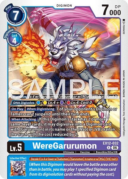 WereGarurumon EX12-032 [ Inglese / Giapponese ]