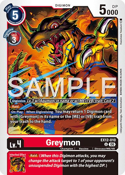 Greymon EX12-010 [ Inglese / Giapponese ]