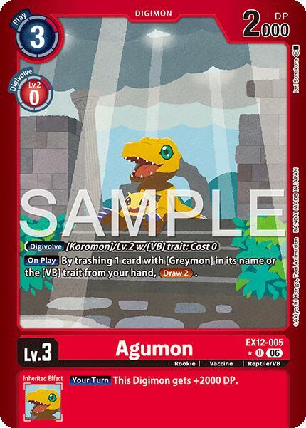 Agumon EX12-005 [ Inglese / Giapponese ]
