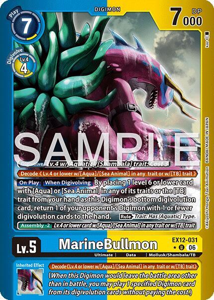 MarineBullmon EX12-031 [ Inglese / Giapponese ]