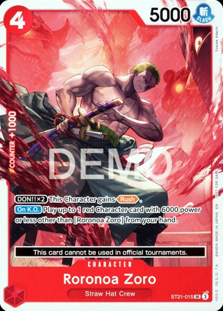 Roronoa Zoro ST21-015 [ Inglese / Giapponese / Francese / Cinese Semplificato ]