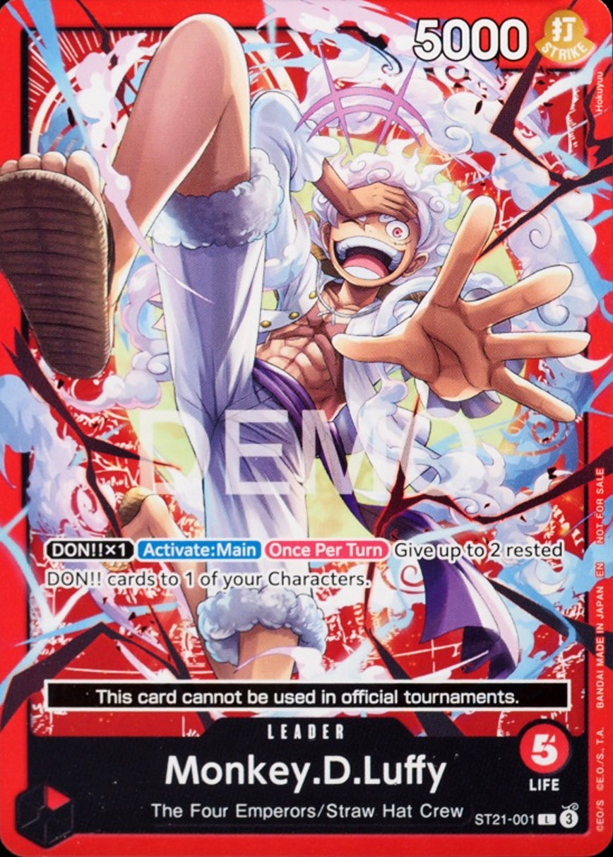 Monkey D Luffy ST21-001 [ Inglese / Giapponese / Francese / Cinese Semplificato ]