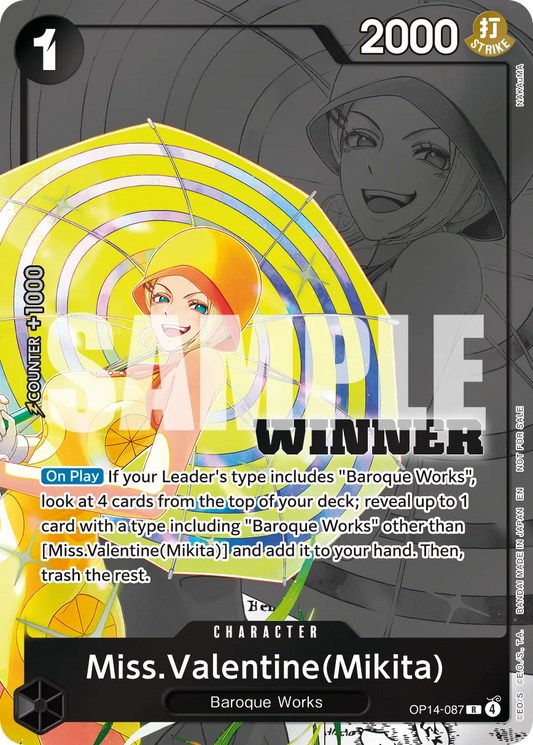 Miss Valentine OP14-087 [ Inglese / Giapponese / Francese / Cinese Semplificato ]