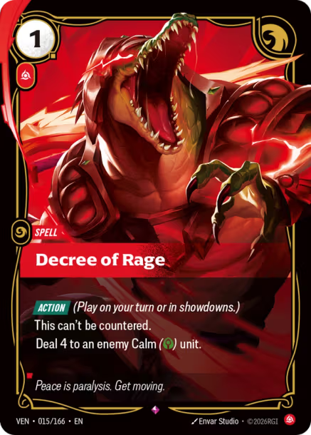 Decree of Rage (Uncommon) [ Inglese / Cinese Semplificato ]