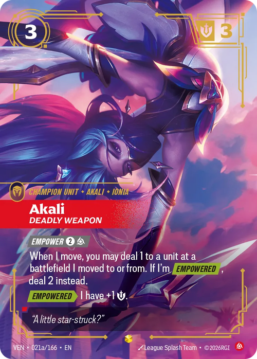 Akali - Deadly Weapon (Alternativeart) [ Inglese / Cinese Semplificato ]