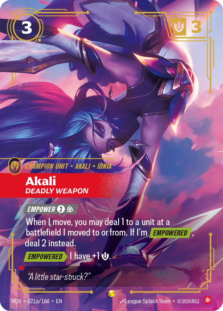 Akali - Deadly Weapon (Alternativeart) [ Inglese / Cinese Semplificato ]