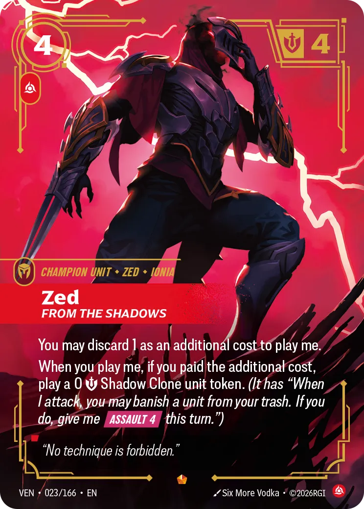 Zed - From the Shadows (Alternativeart) [ Inglese / Cinese Semplificato ]