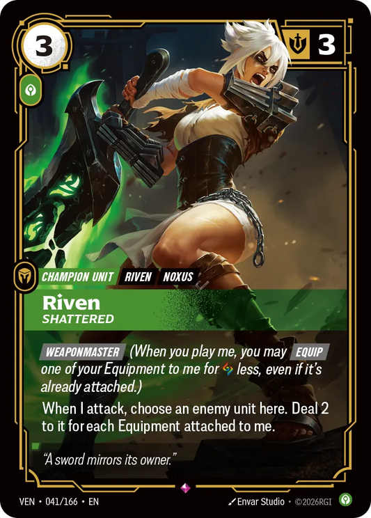 Riven - Shattered (Gencon 2026) [ Inglese / Cinese Semplificato ]