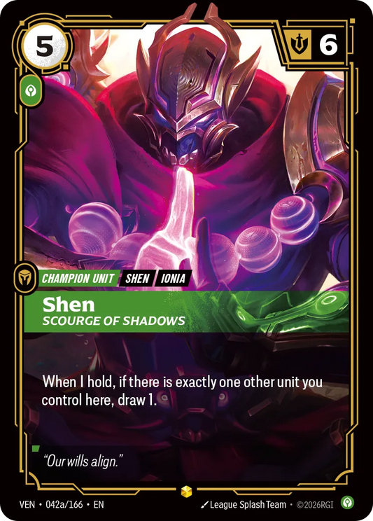 Shen - Scourge of Shadows (RARE) [ Inglese / Cinese Semplificato ]