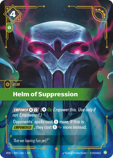Helm of Suppression (EPIC) [ Inglese / Cinese Semplificato ]
