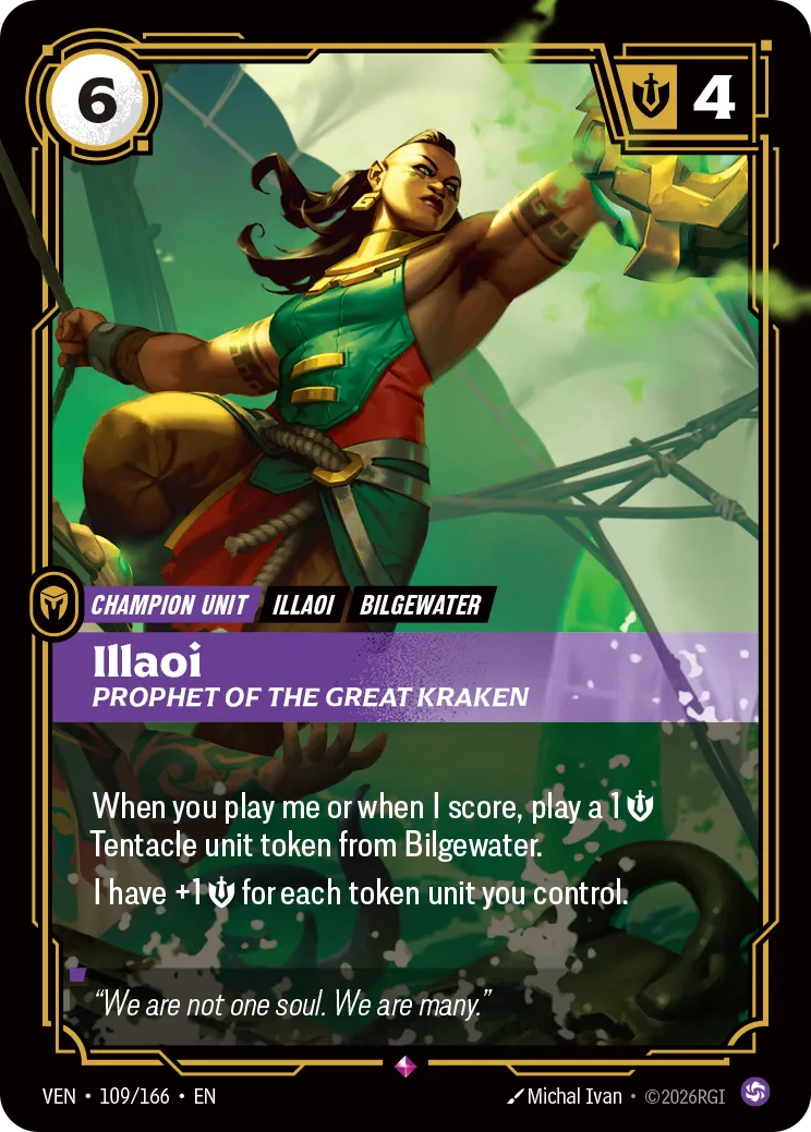 Illaoi - Prophet of the Great Kraken (Showcase) [ Inglese / Cinese Semplificato ]