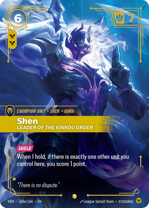 Shen - Leader of the Kinkou Order (Alternativeart) [ Inglese / Cinese Semplificato ]