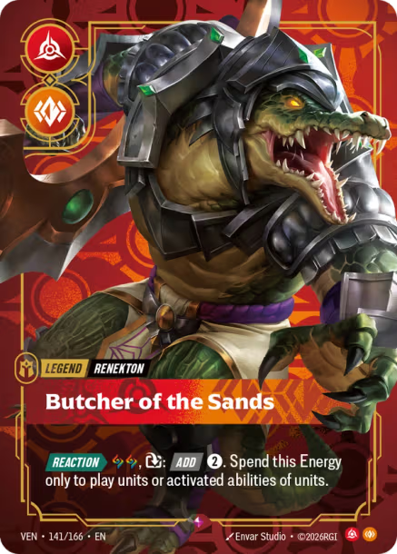 Renekton - Butcher of the Sands (RARE) [ Inglese / Cinese Semplificato ]