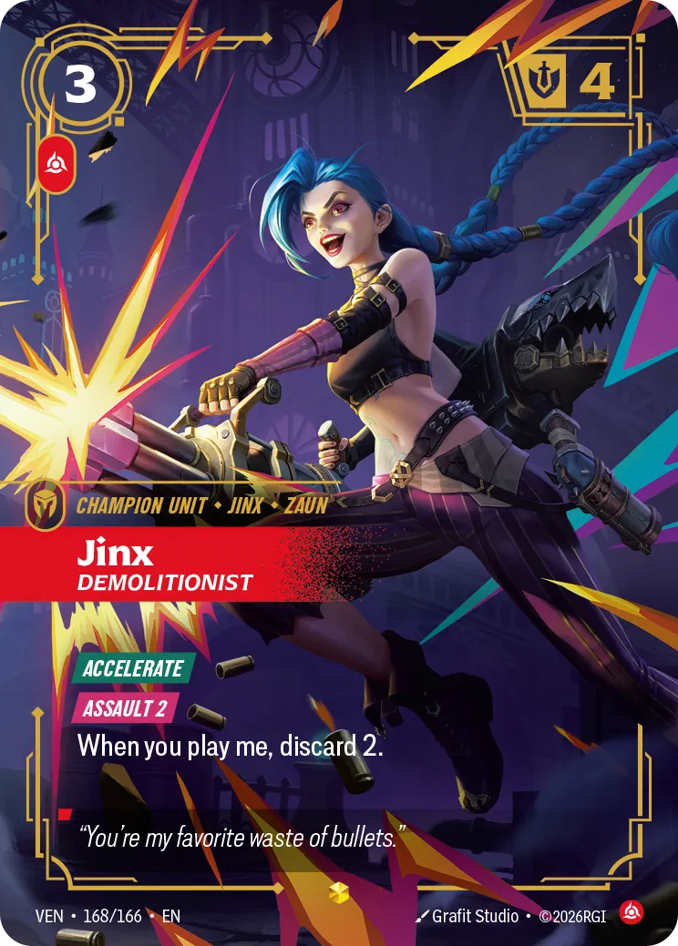 Jinx - Demolitionist (RARE) [ Inglese / Cinese Semplificato ]