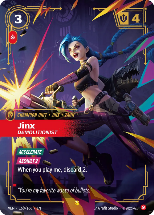 Jinx - Demolitionist (RARE) [ Inglese / Cinese Semplificato ]