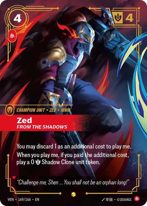 Zed - From the Shadows (Alternativeart) [ Inglese / Cinese Semplificato ]