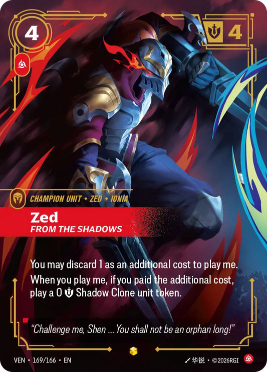 Zed - From the Shadows (Alternativeart) [ Inglese / Cinese Semplificato ]