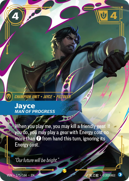 Jayce - Man of Progress (RARE) [ Inglese / Cinese Semplificato ]