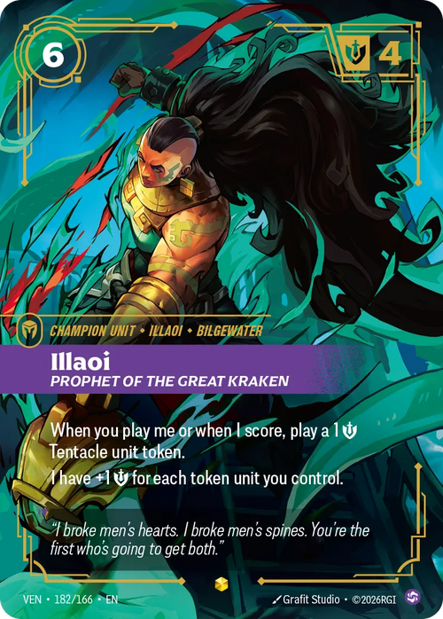 Illaoi - Prophet of the Great Kraken (Showcase) [ Inglese / Cinese Semplificato ]