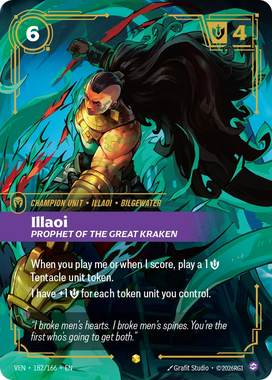 Illaoi - Prophet of the Great Kraken (Showcase) [ Inglese / Cinese Semplificato ]