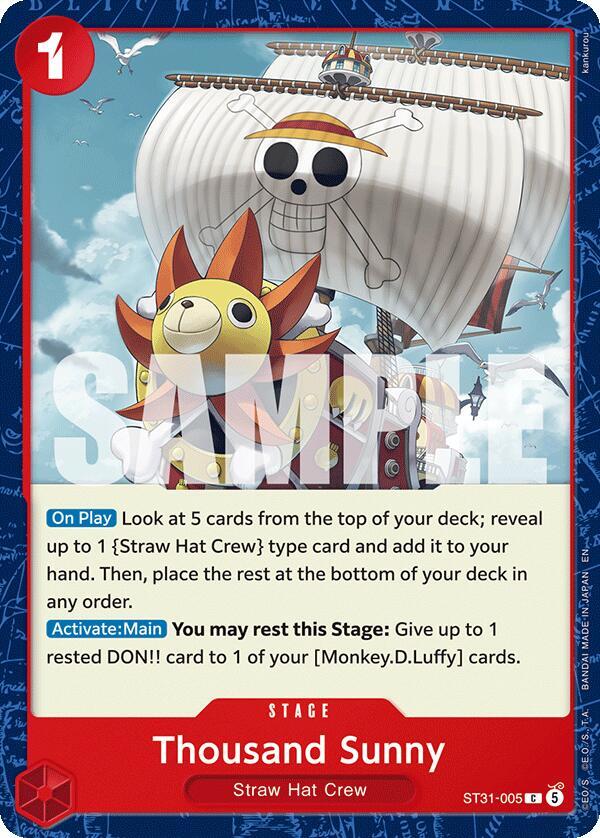 Thousand Sunny ST31-005 [ Inglese / Giapponese / Francese / Cinese Semplificato ]