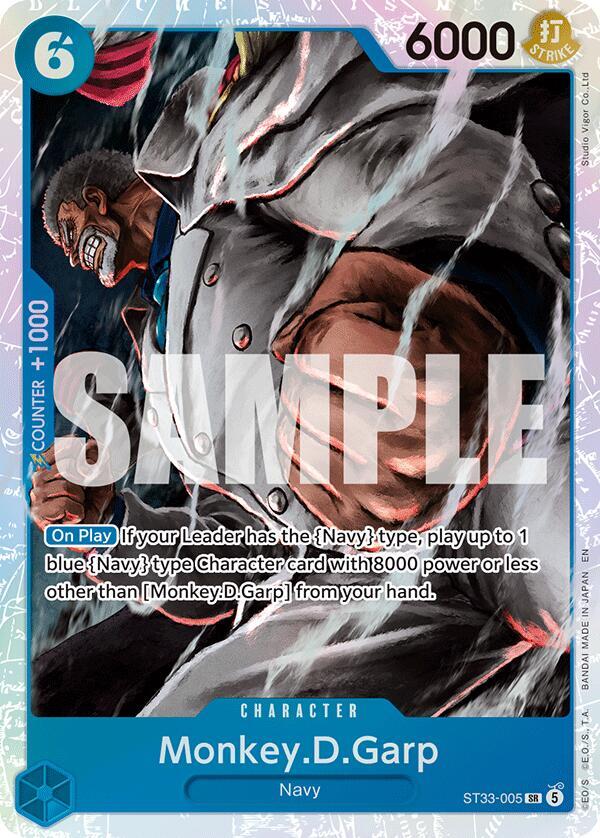 Monkey D Garp ST33-005 [ Inglese / Giapponese / Francese / Cinese Semplificato ]